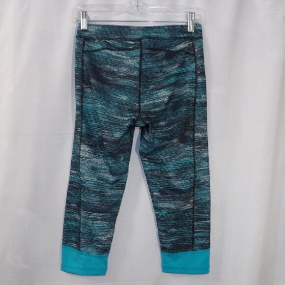 NWT adidas Techfit Training Capri Tights Blue Print - Picture 3 of 9
